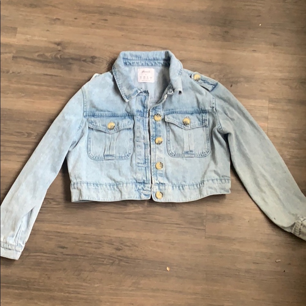Light blue washed jean jacket